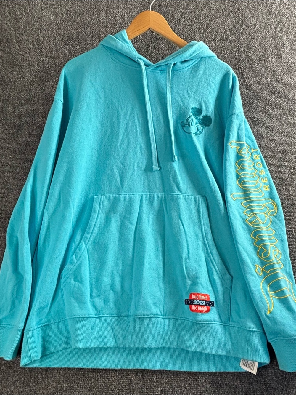 Disney Turquoise 'Two Times the Magic 2022' Pullover